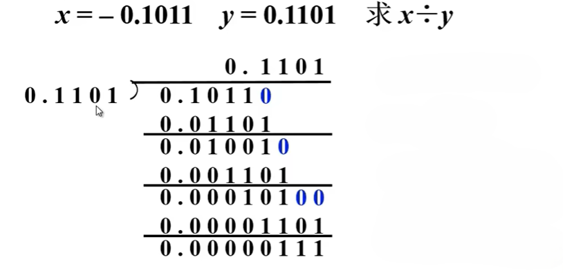 二进制除法